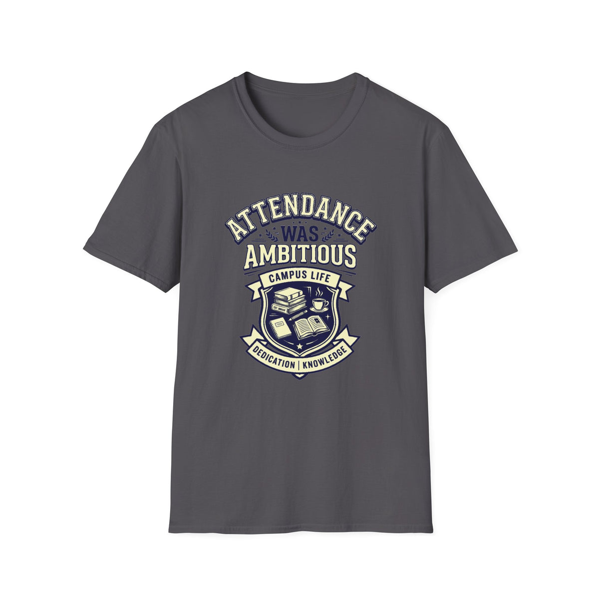 Attendance Ambitious T-Shirt — School Spirit Emblem Tee - Trending Now - August 2026