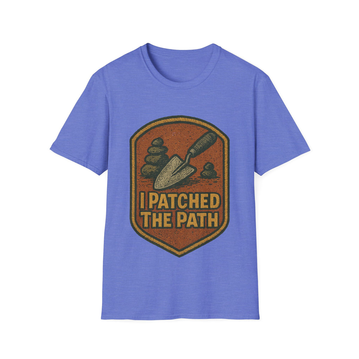 I Patched The Path Vintage Shield Badge T-Shirt, Retro Outdoor Hiking Trail Tee - Trending Now - September 2026