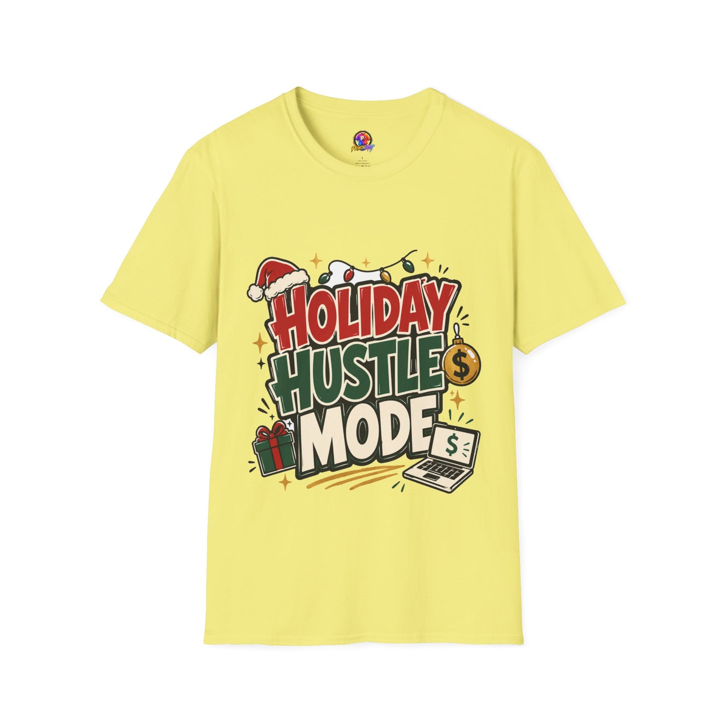 Holiday Hustle Mode T-Shirt — Funny Christmas Graphic Tee
