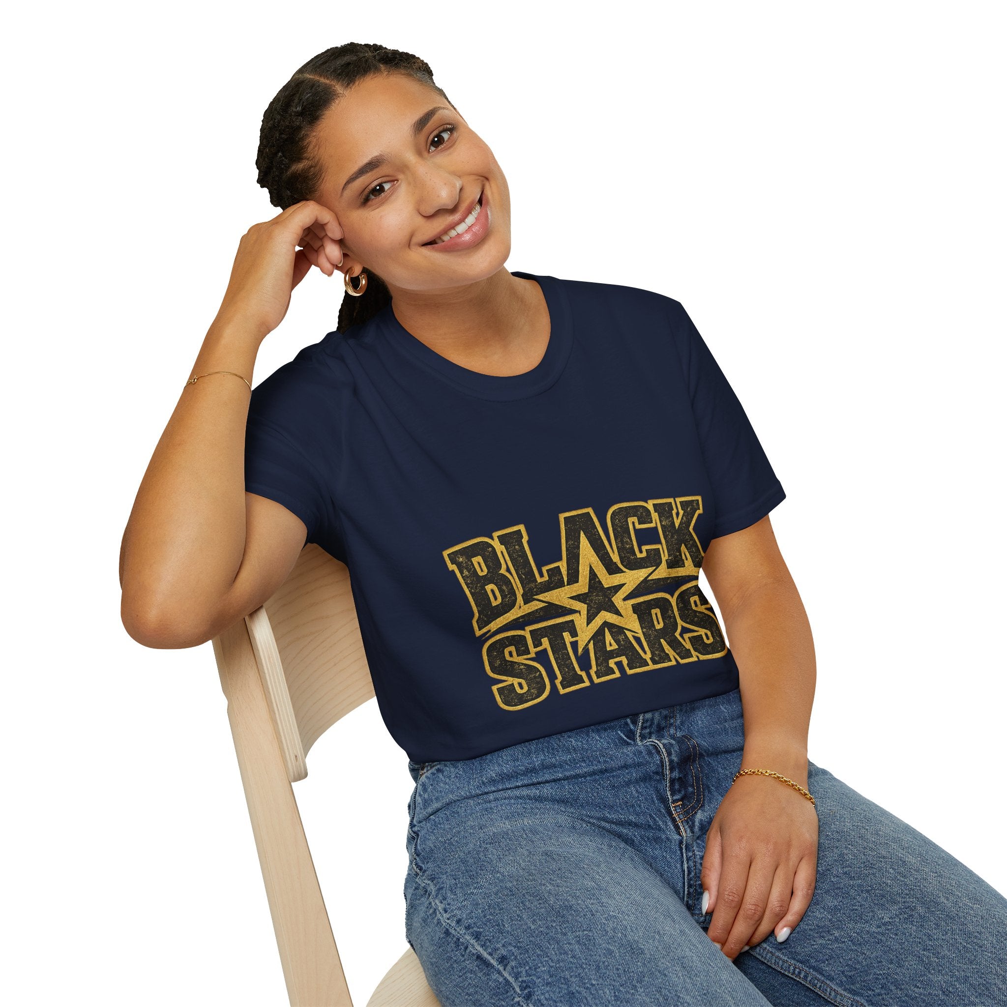 Ghana Black Stars T-Shirt — Bold Vintage Star Logo Tee