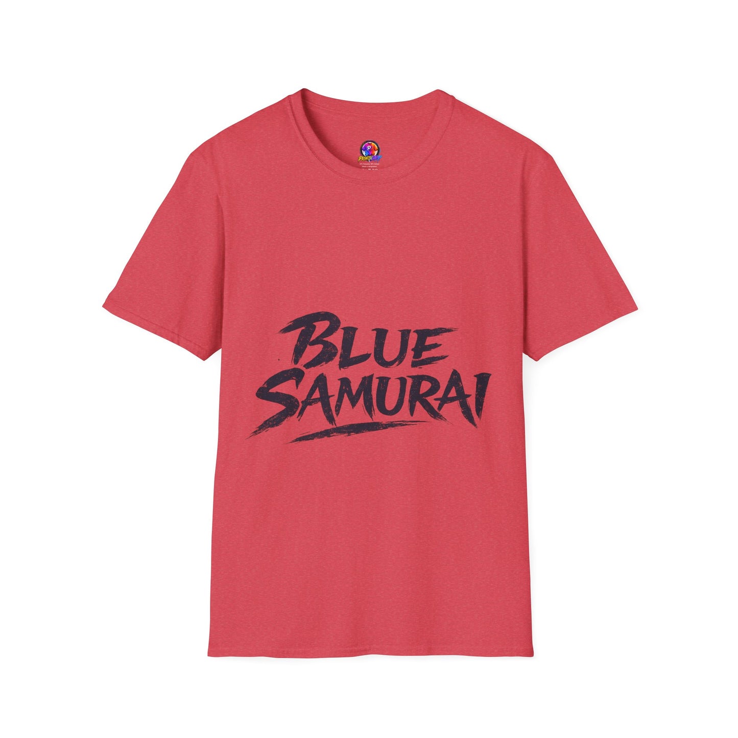 Japan Blue Samurai T-Shirt — Bold Brushstroke Graphic Tee