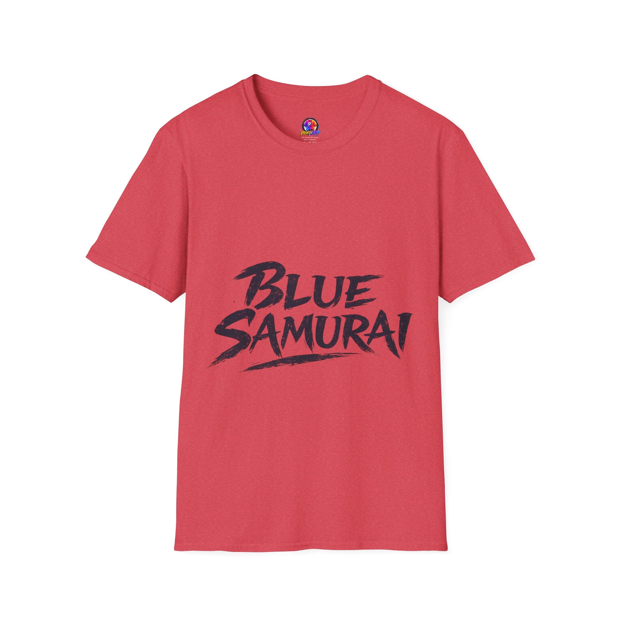 Japan Blue Samurai T-Shirt — Bold Brushstroke Graphic Tee