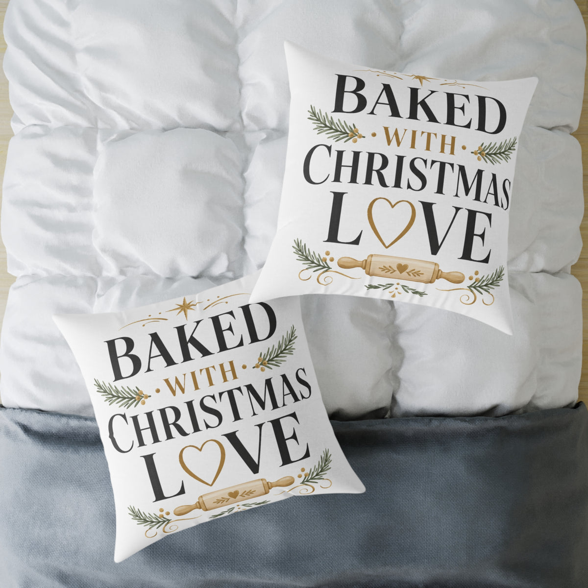 Christmas Baked with Christmas Love Pillow
