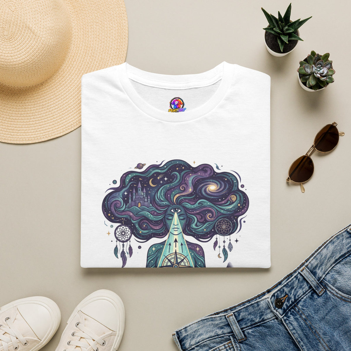 Pisces Zodiac Meditative Pisces T‑Shirt — 'Guided by dreams, ruled by intuition' Zodiac Tee