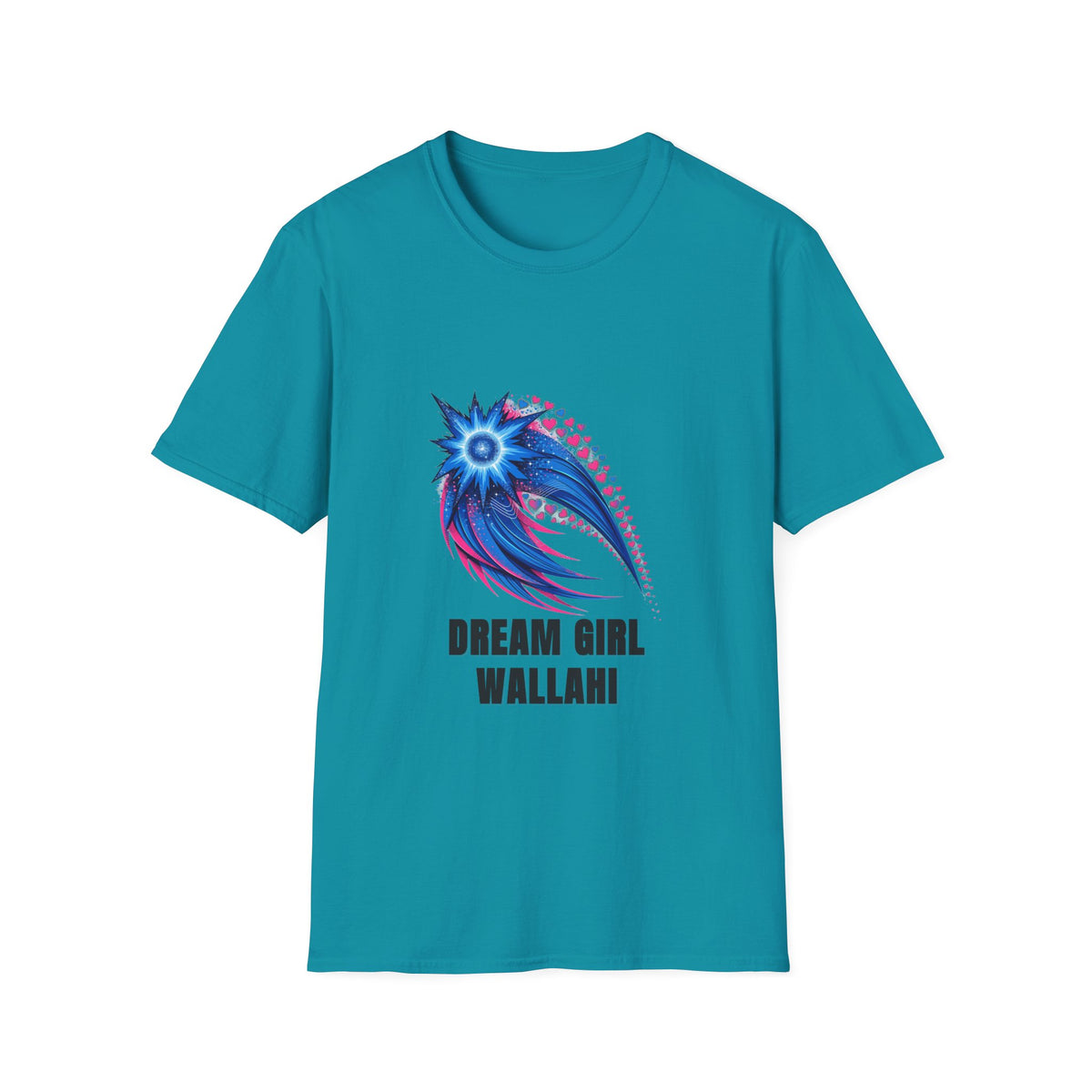 Dream Girl T-Shirt — Blue Starburst Heart Graphic ("Dream Girl Wallah") - Trending Now - August 2026