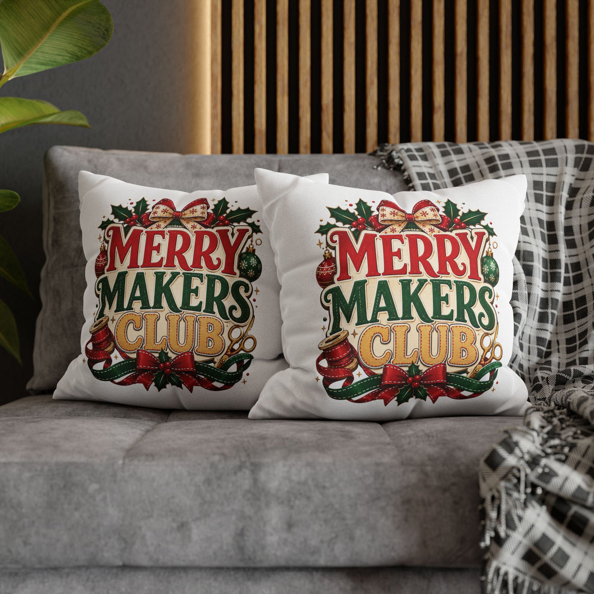 Christmas Merry Makers Club Holiday Pillowcase