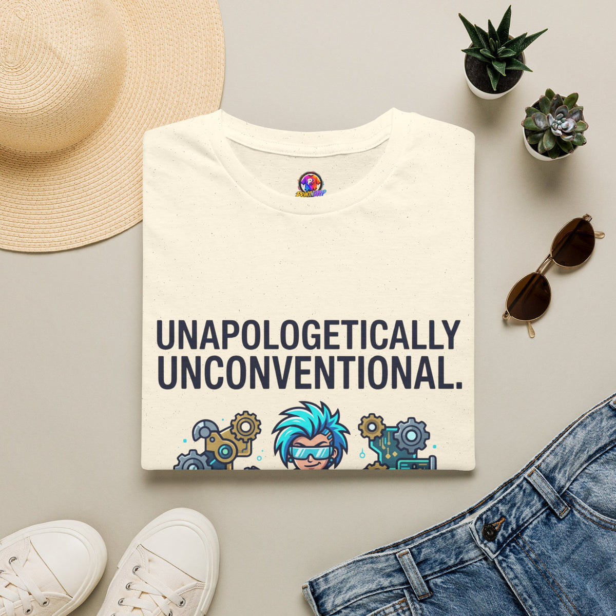 Aquarius Zodiac Unapologetically Unconventional Graphic T-Shirt