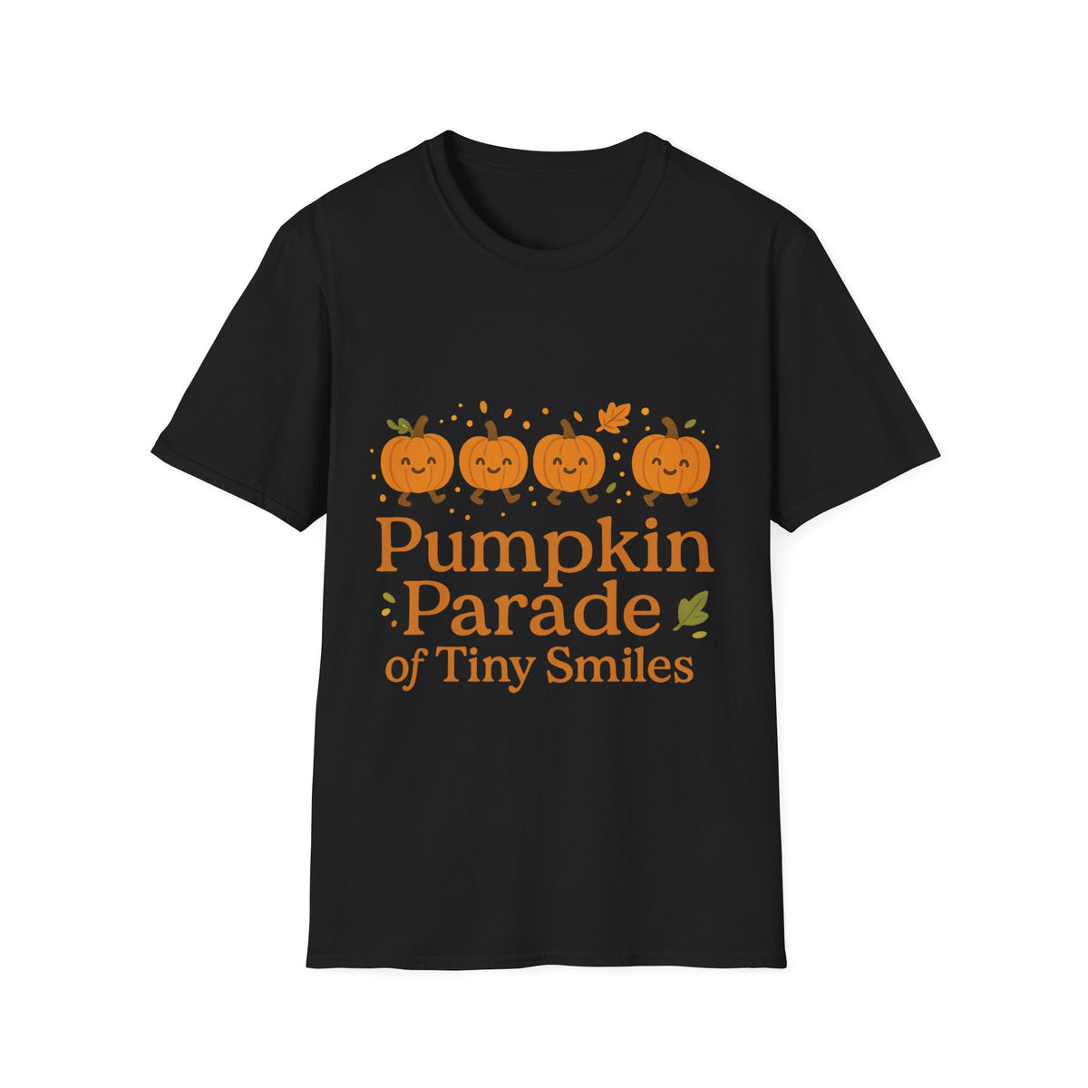 "Pumpkin Parade" Tiny Smiles Tee | Cute Fall Autumn Graphic T-Shirt - Trending Now - September 2026