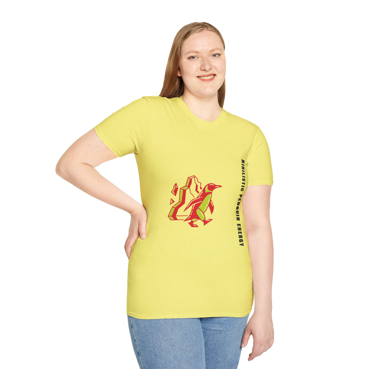 Penguin Mountains T-Shirt — Stylized Colorblock Penguin Graphic Tee - Trending Now - September 2026
