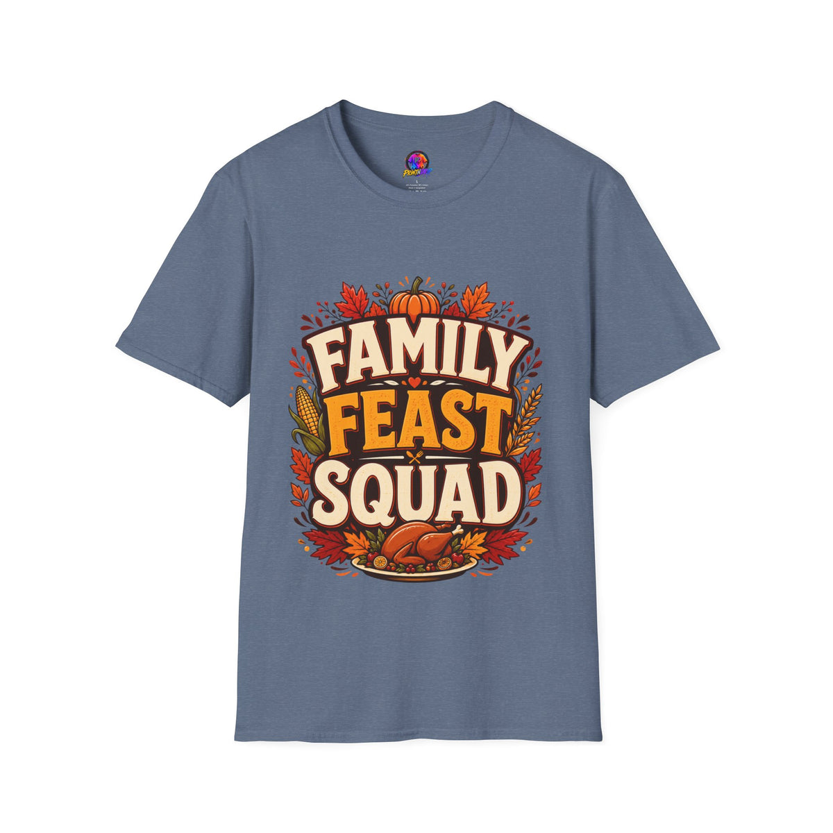 Thanksgiving T-Shirt Family Feast Squad T-Shirt — Thanksgiving Fall Harvest Tee
