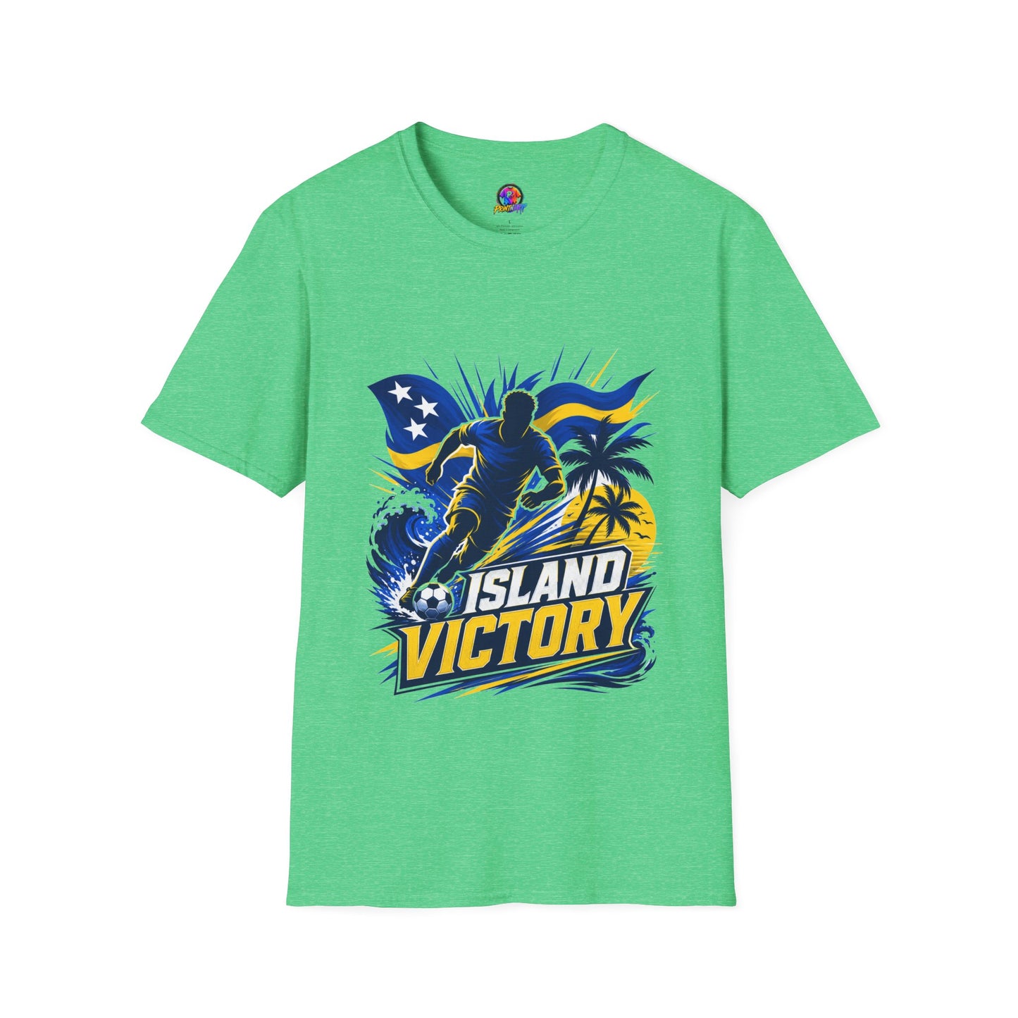 Curacao Island Victory T-Shirt — Tropical Surf Soccer Graphic Tee