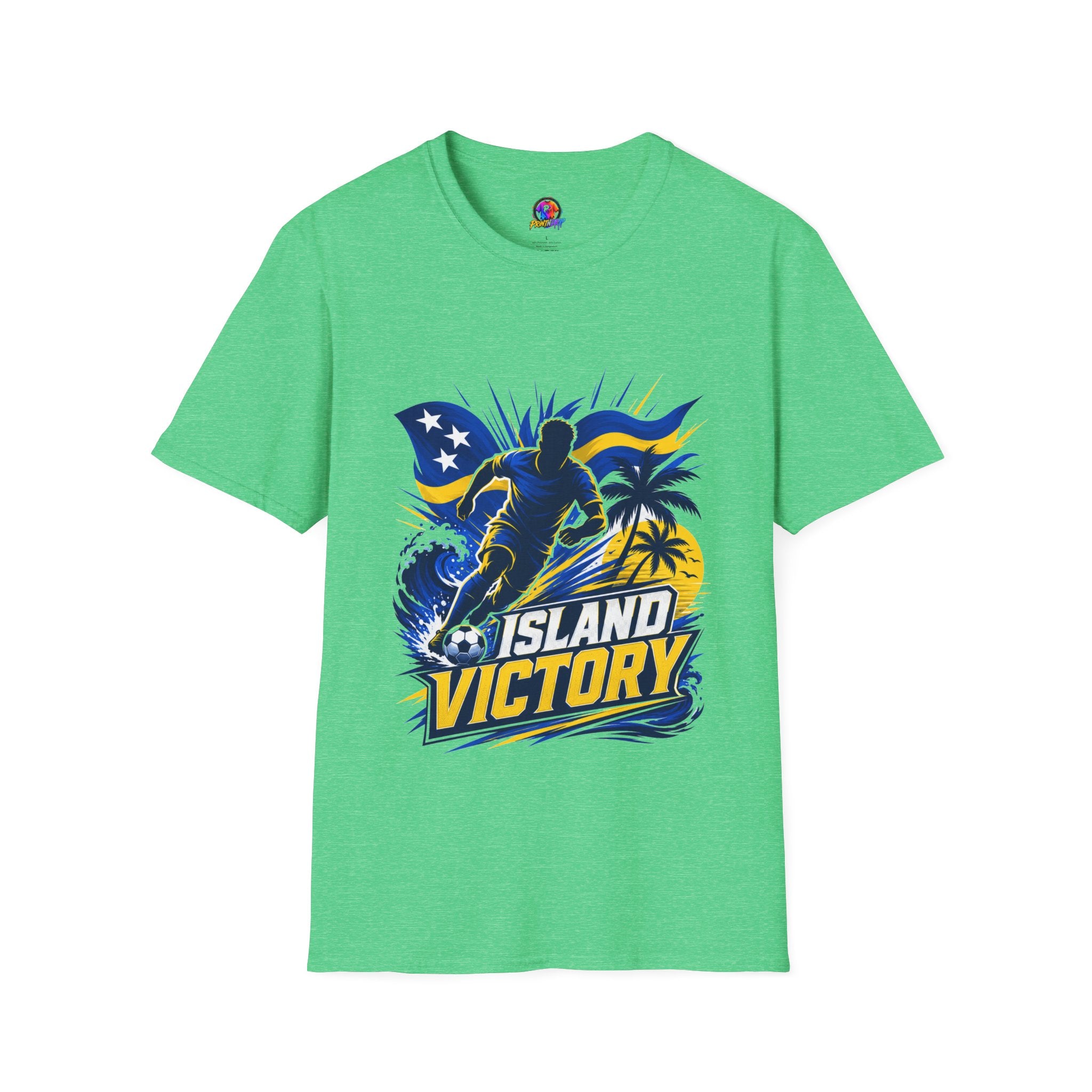 Curacao Island Victory T-Shirt — Tropical Surf Soccer Graphic Tee
