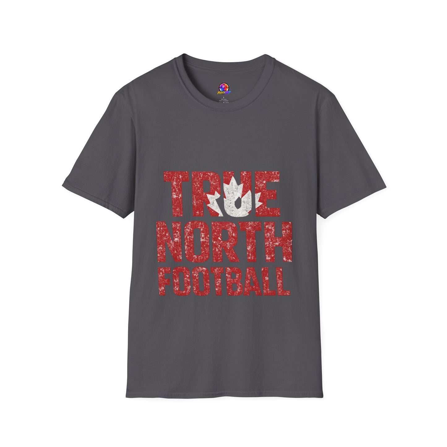 Canada True North Football T-Shirt — Vintage Canadian Maple Leaf Team Tee
