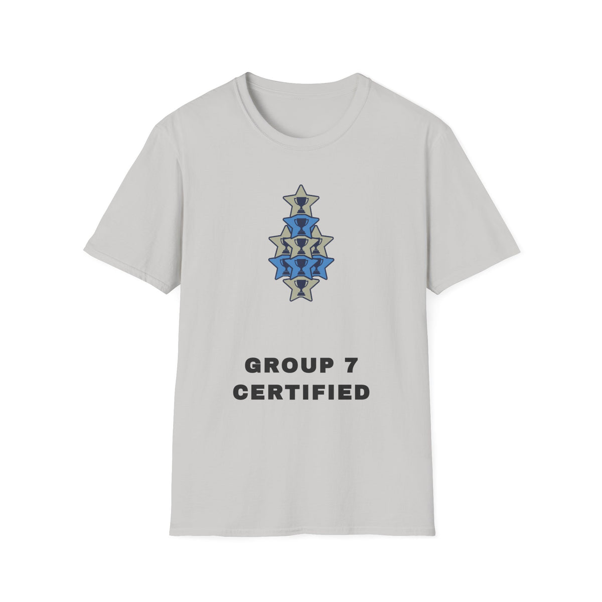 T-Shirt — 'Group 7 Certified' Minimal Star Crest Graphic - Trending Now - September 2026