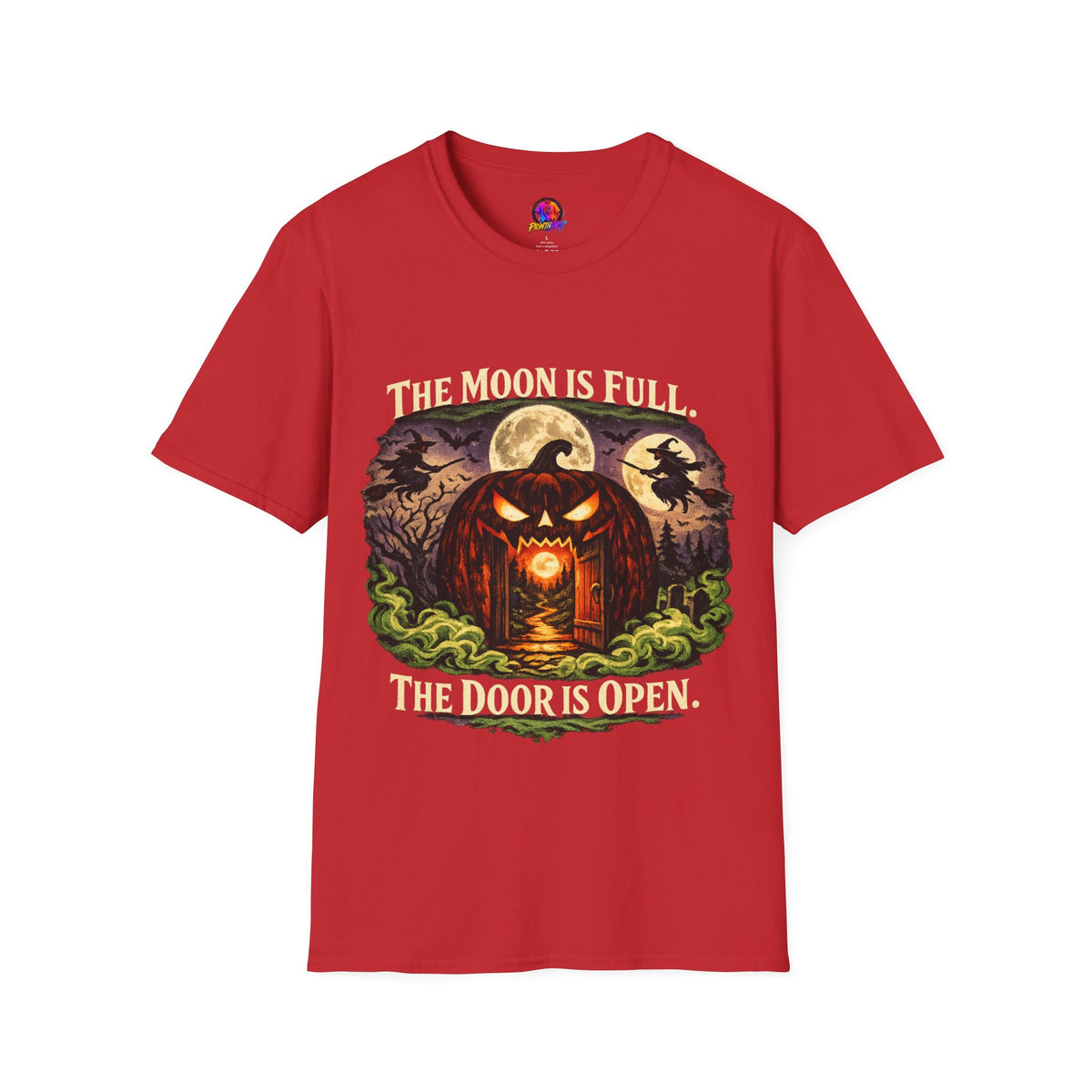 Halloween The Moon Is Full Unisex Softstyle T-Shirt