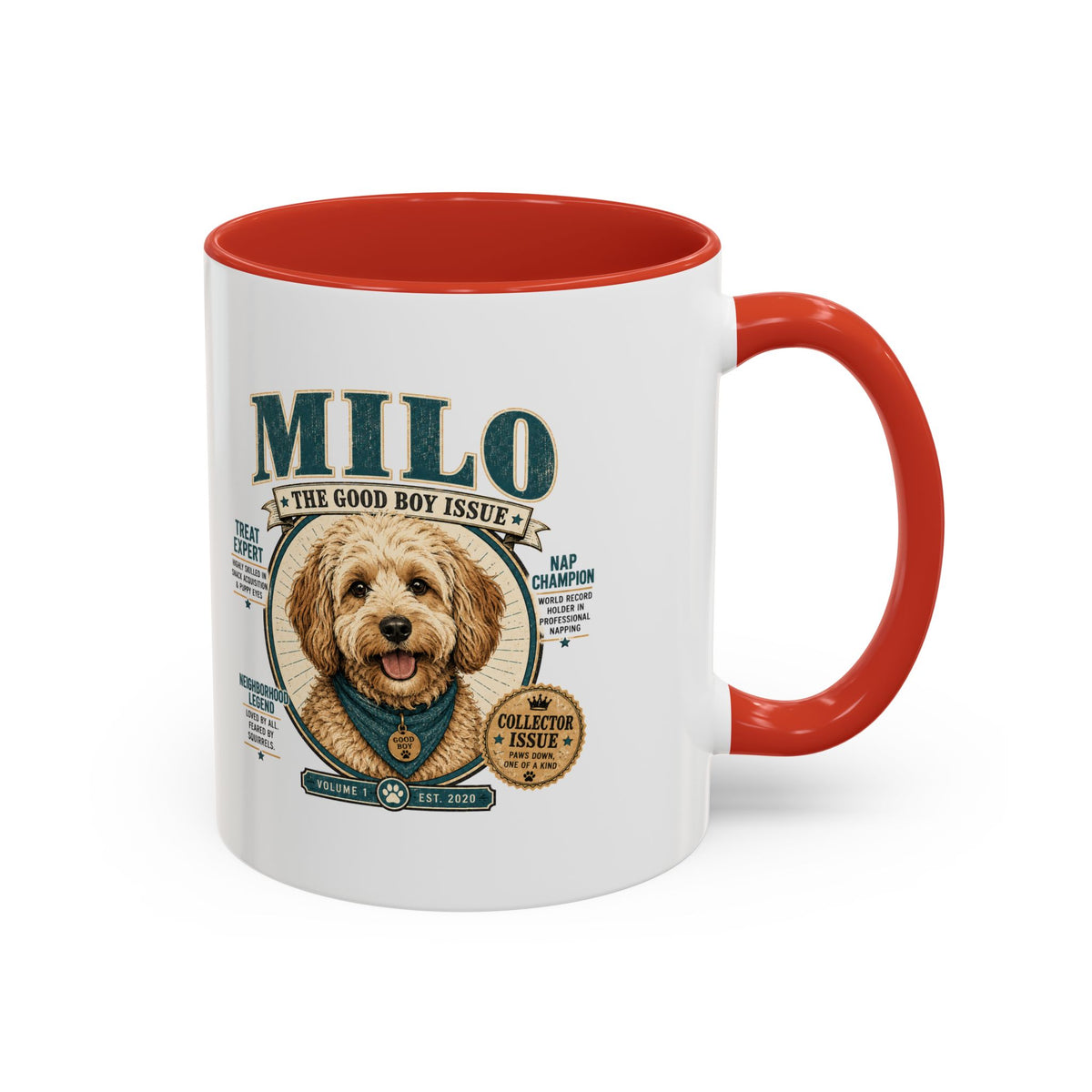 Milo Bailey Dog Dad Mom Milo Dog Mug — “The Good Boy Issue” Decorative Coffee Cup