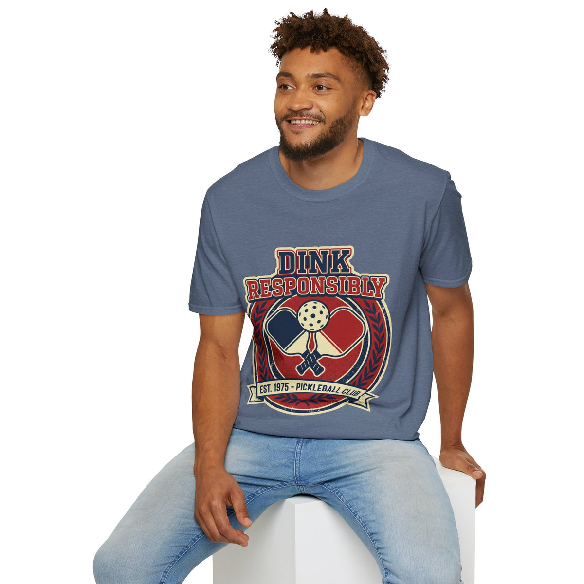 Pickleball T‑Shirt — "Dink Responsibly" Vintage Pickleball Club Tee