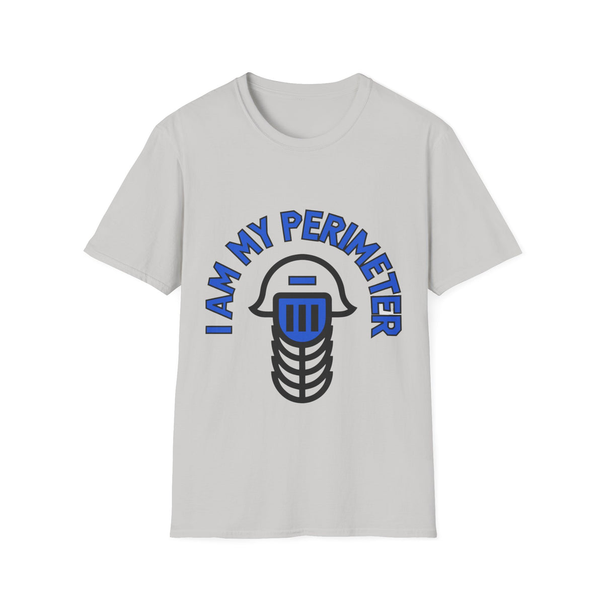I Am My Perimeter Blue Jail Bars T-Shirt - Minimalist Graphic Quote Tee - Trending Now - September 2026