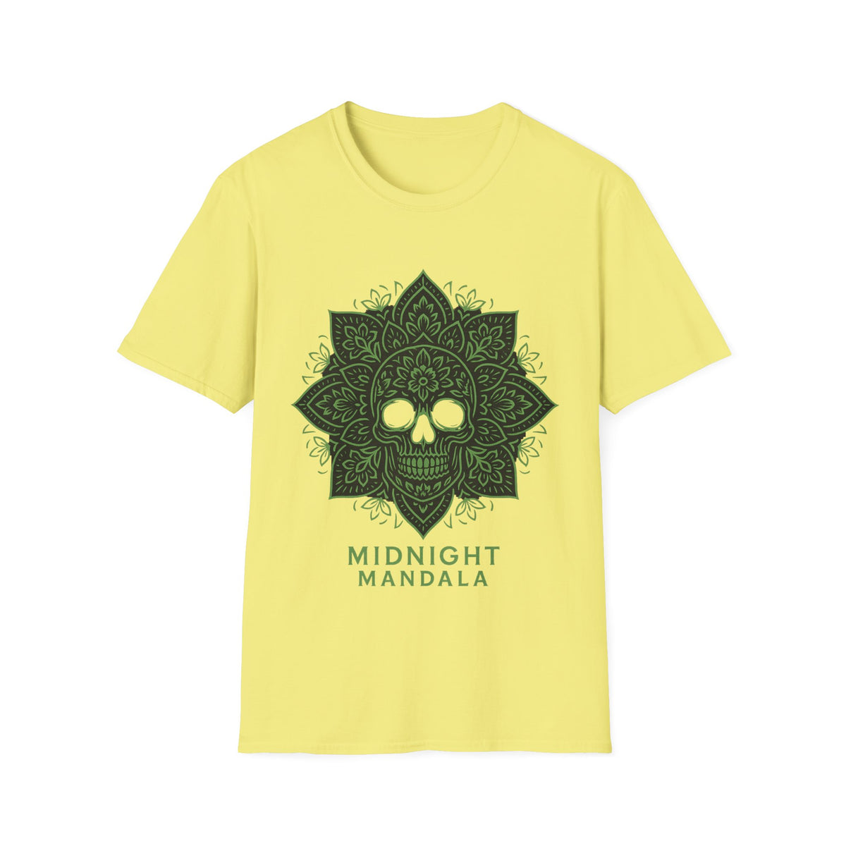Mandala Skull T-Shirt — Midnight Mandala Floral Skull Tee - Trending Now - August 2026