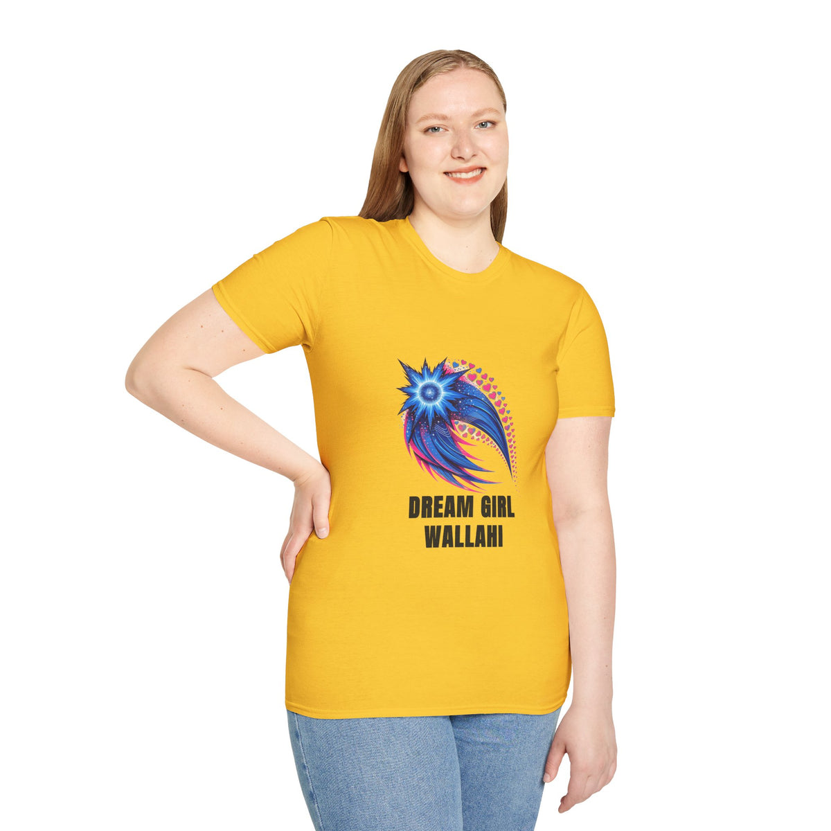 Dream Girl T-Shirt — Blue Starburst Heart Graphic ("Dream Girl Wallah") - Trending Now - August 2026