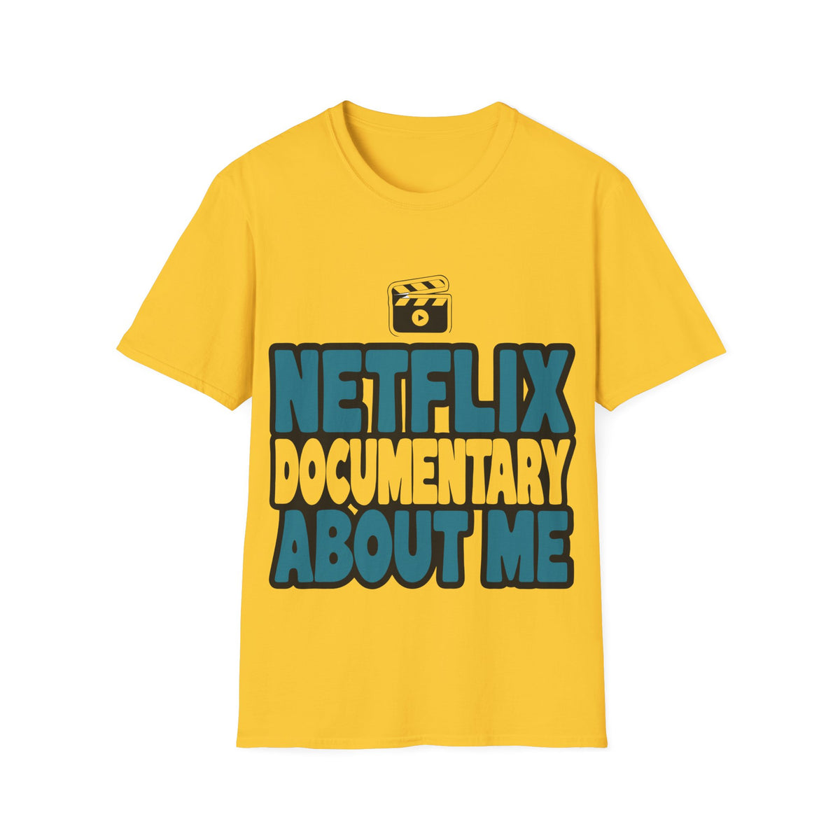 Netflix Documentary About Me Blue Block Bubble Font T-Shirt - Y2K Pop Culture Graphic Tee - Trending Now - September 2026