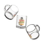 Christmas Glass Mug Yeehaw Holiday Mood Glass Mug — 10oz Festive Western Coffee Cup