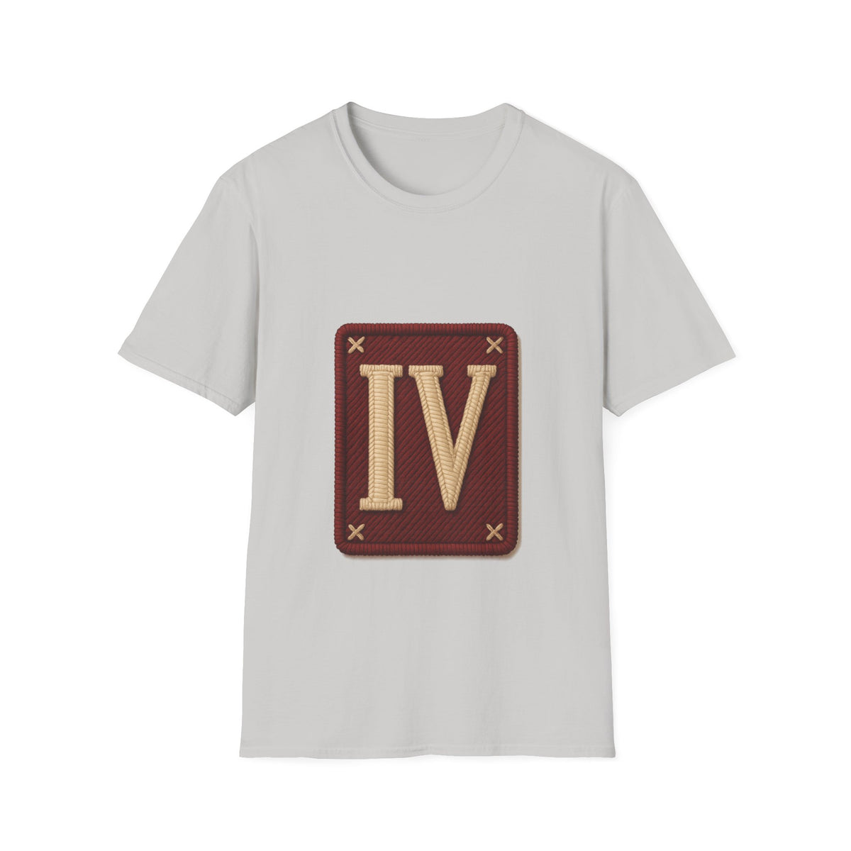 Roman Numeral IV Vintage Patch T-Shirt — Minimal Retro 4 Shirt - Trending Now - August 2026