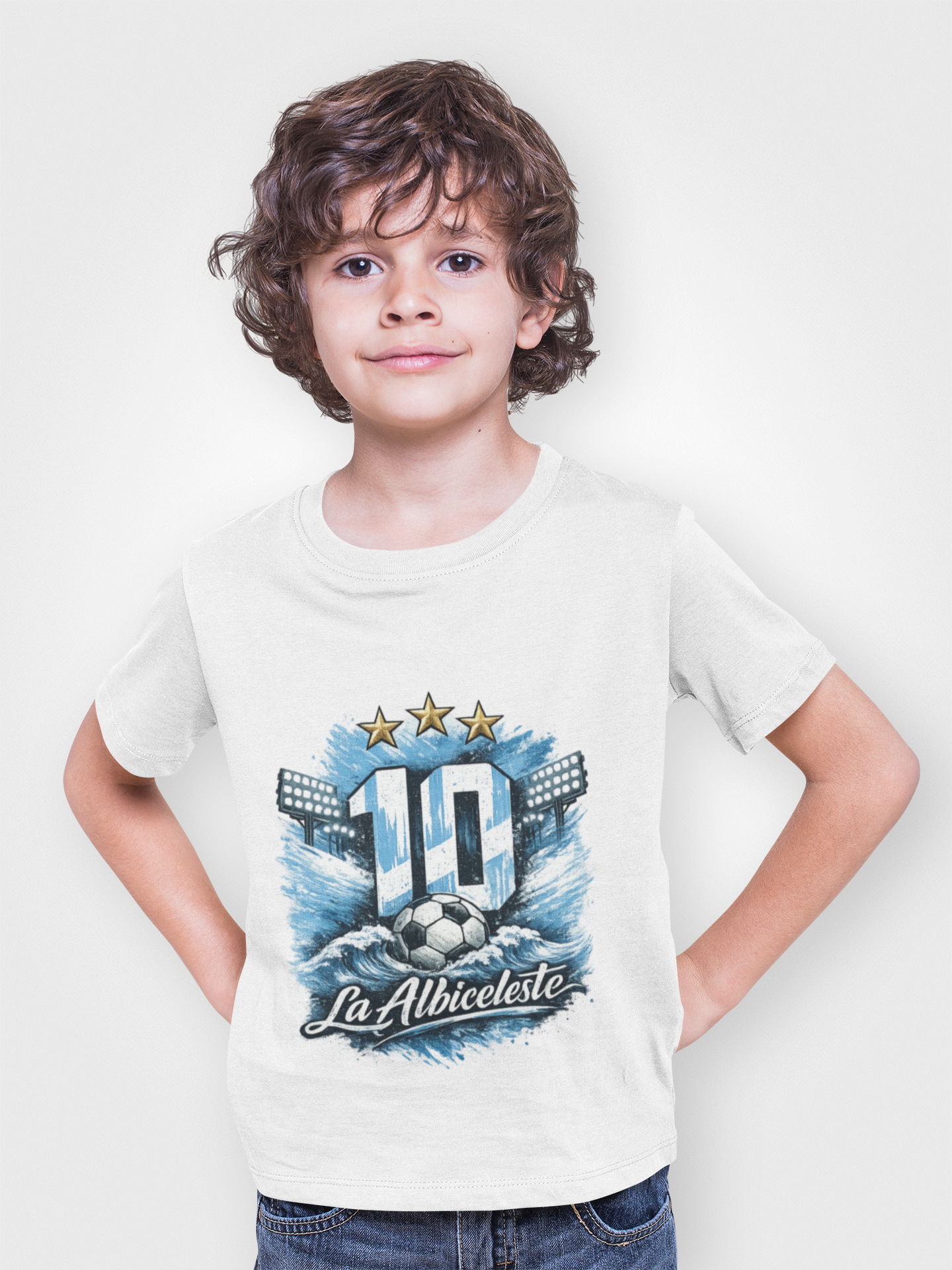 La Albiceleste 10 Soccer T-Shirt — Argentina Football Jersey Tribute