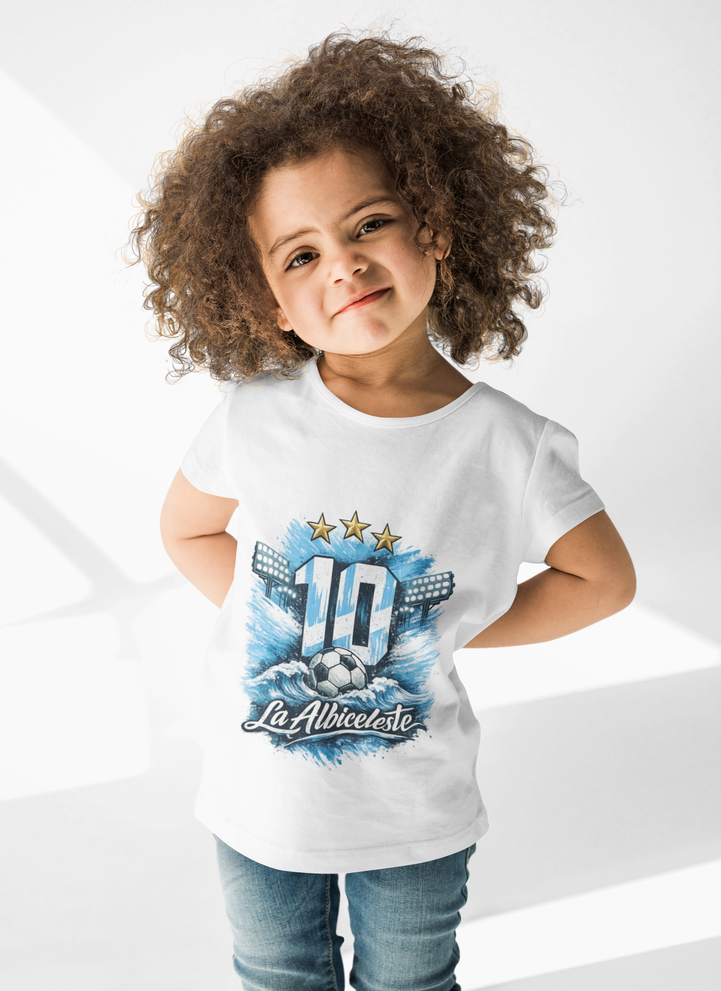 La Albiceleste 10 Soccer T-Shirt — Argentina Football Jersey Tribute