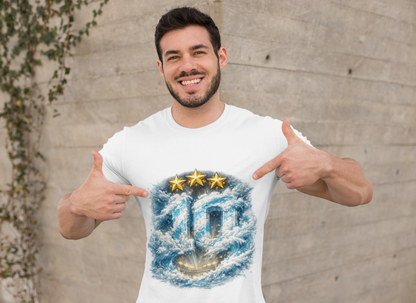 Heavenly Doorway T-Shirt — Three-Star Cloud Portal Graphic Tee
