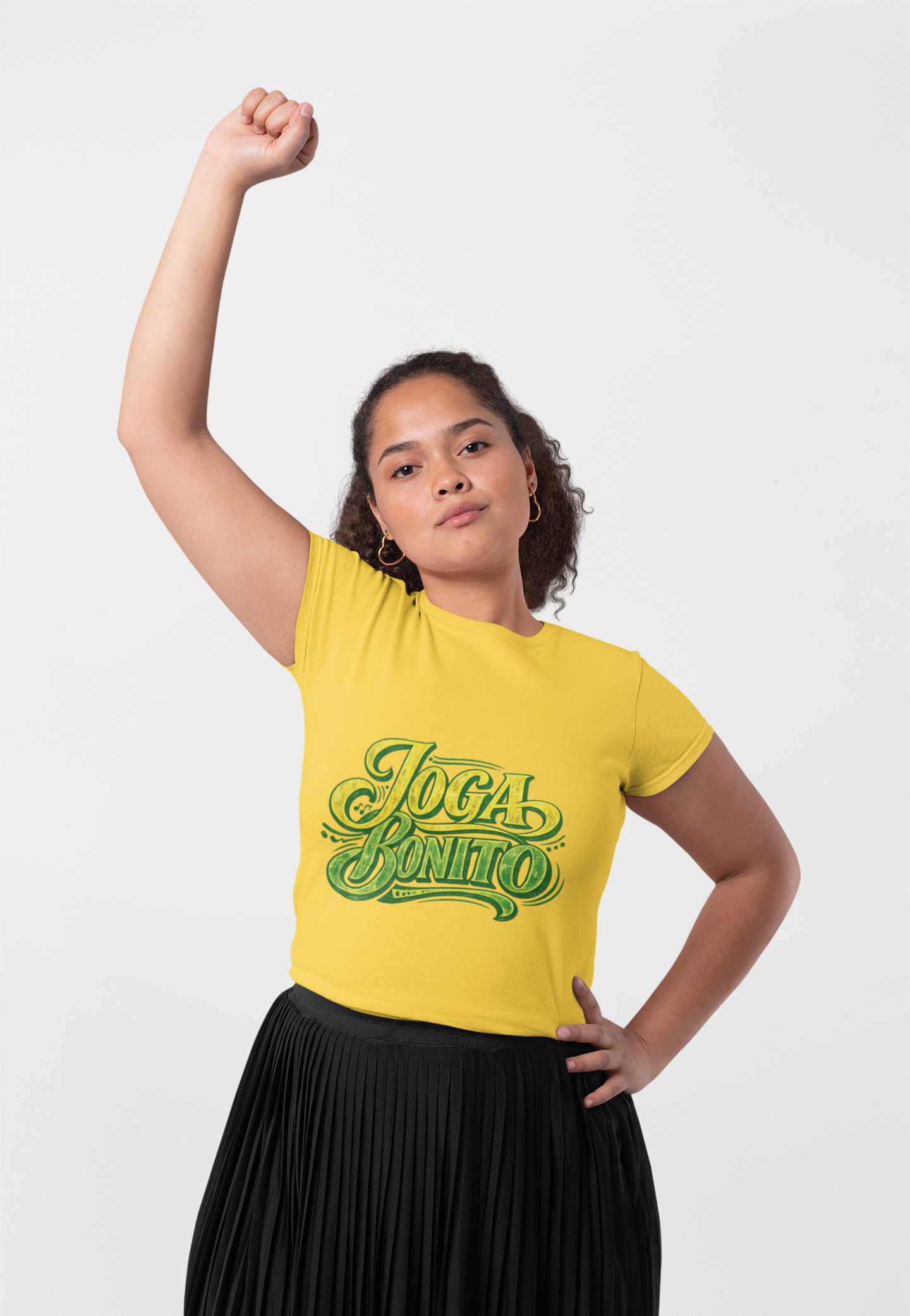 Brazil T-Shirt — 'Joga Bonito' Vintage Soccer Script Tee