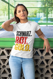 Germany Schwarz Rot Gold T-Shirt — German Flag Pride Graphic Tee