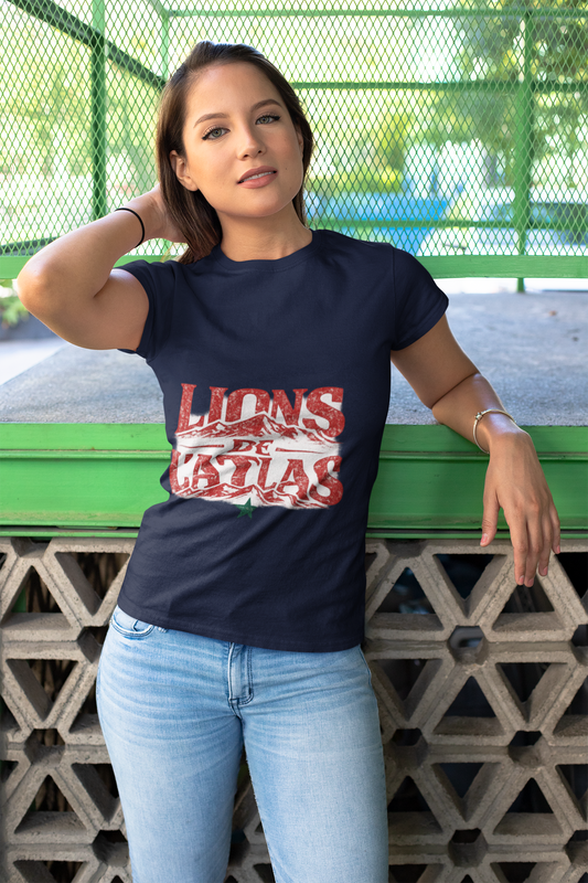 Morocco Lions de Atlas T-Shirt — Vintage Moroccan Atlas Mountain Graphic Tee