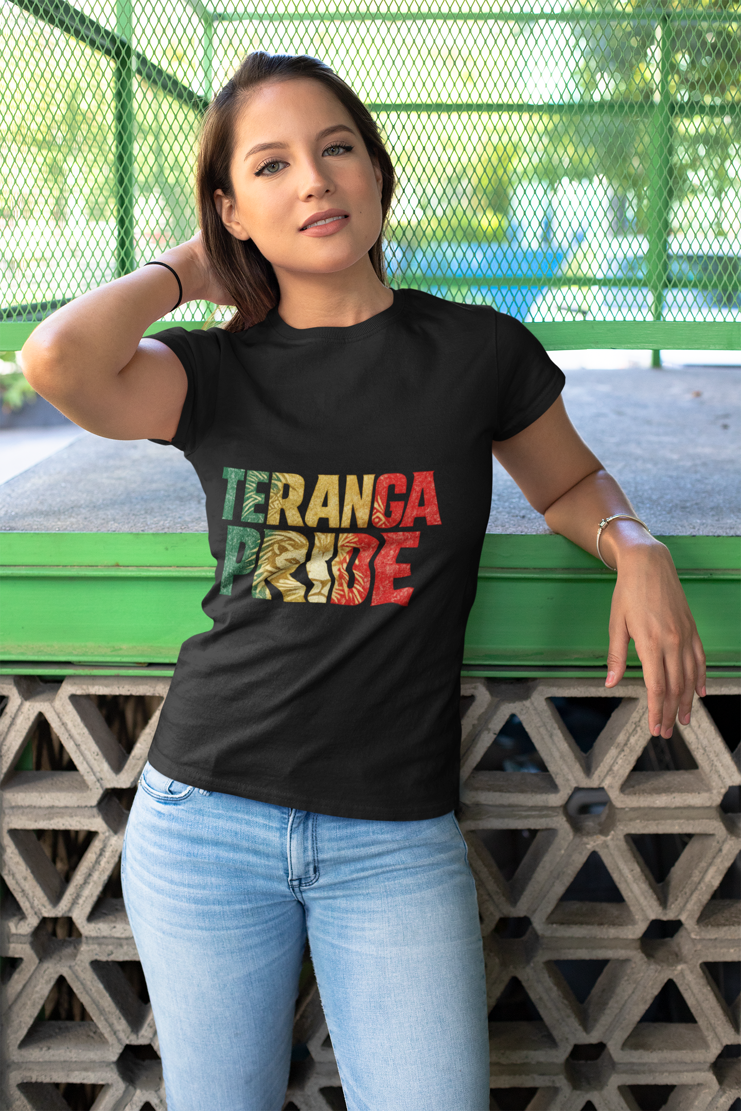 Senegal Teranga Pride T-Shirt — Senegal Flag Colors & Lion Graphic