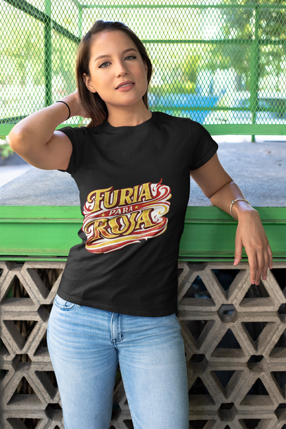Spain Furia Para Roja T-Shirt — Vintage Flame Spanish Pride Soccer Tee