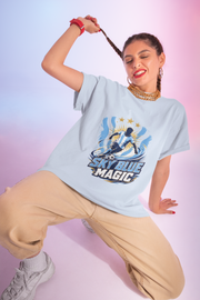 Argentina Sky Blue Magic Soccer T-Shirt — Argentinian Football Player Graphic Tee