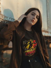Belgium Soccer T-Shirt — 'Tricolor Strike' Graphic Jersey Tee