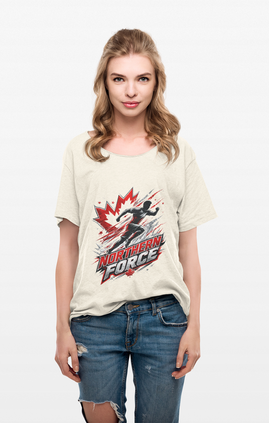 Canada Northern Force Running T‑Shirt — Canada Maple Runner Athletic Tee