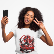 Turkey Crimson Flame Soccer T-Shirt — Turkish Crescent & Star Football Fan Tee