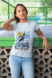 Uruguay Soccer Sky Pride T-Shirt — Argentina Sun Football Graphic Tee