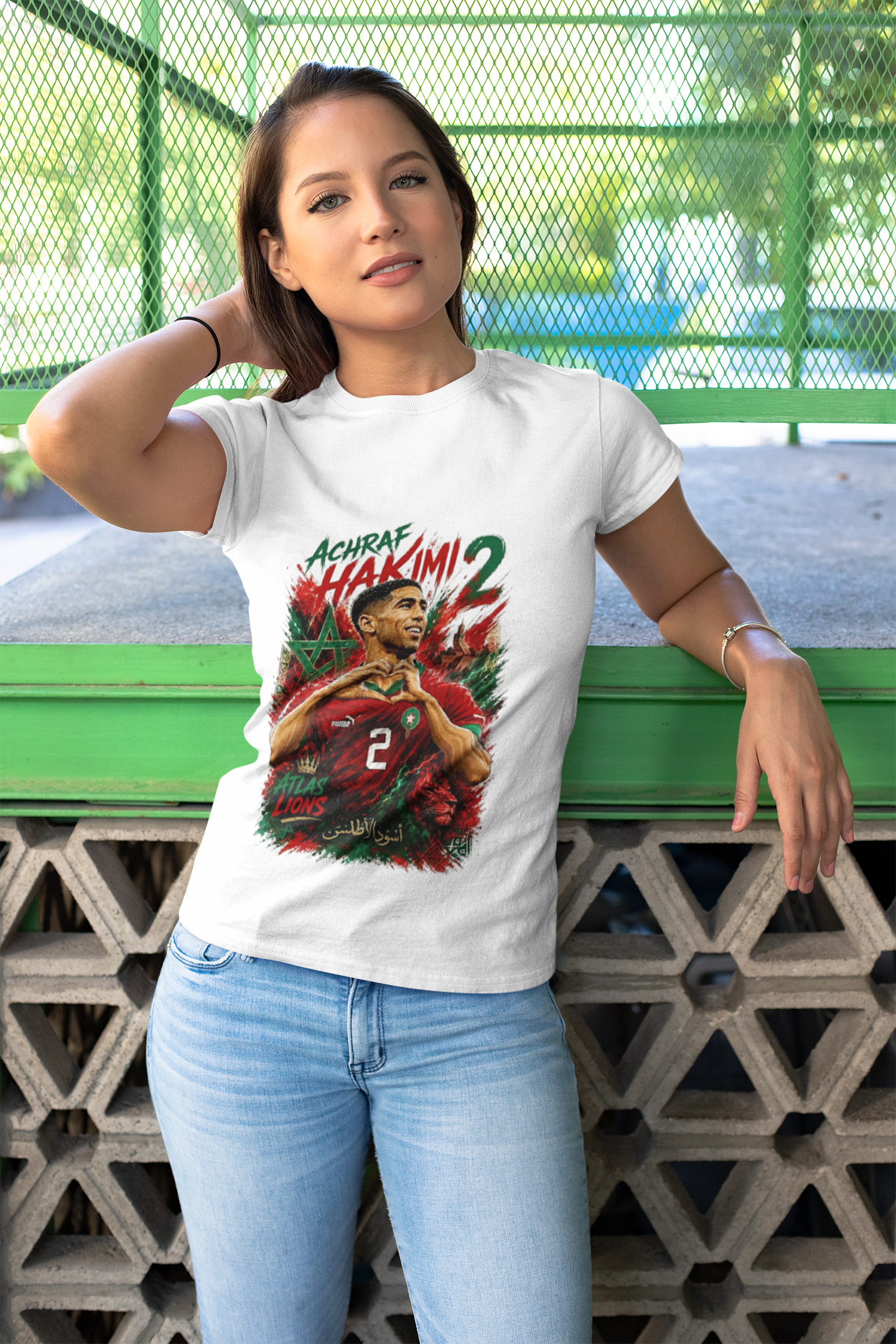 Achraf Hakimi #2 Soccer T-Shirt — Morocco Football Fan Tee