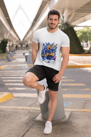France Mbappé Soccer T-Shirt — #10 Blue Action Portrait Tee