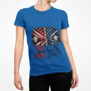 T-Shirt — "The Flag Doesn't Belong to One Side" Distressed American Flag Graphic