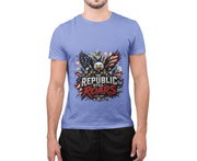 Patriotic Eagle T-Shirt — "The Republic Still Roars" | American Flag Graphic