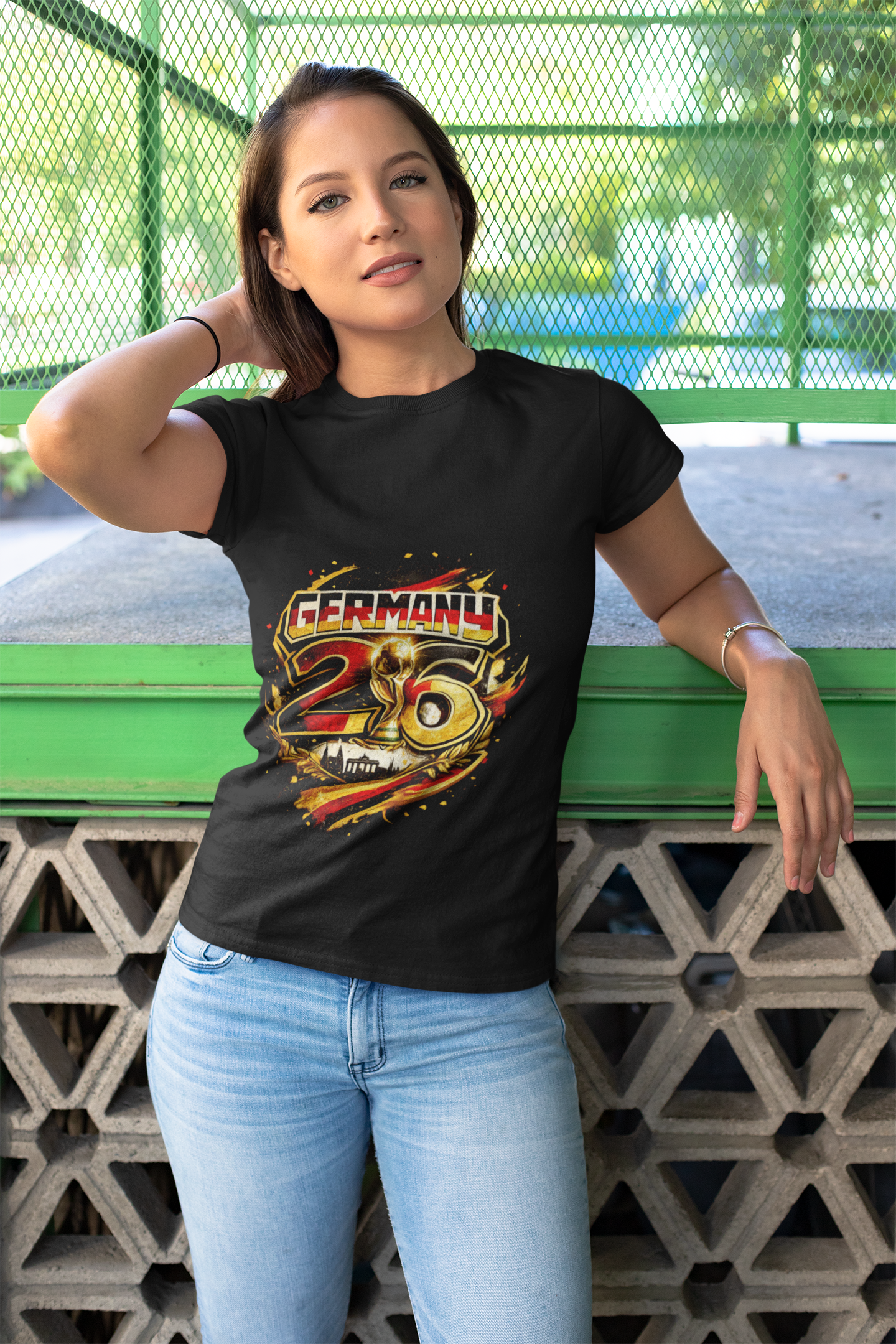 Germany 26 Skull Graphic T‑Shirt — Retro Soccer Fan Tee