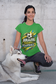 Brazil Samba Football T‑Shirt