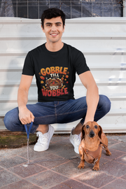 Thanksgiving T-Shirt Gobble 'Til You Wobble Thanksgiving T-Shirt