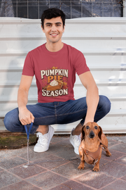 Thanksgiving T-Shirt Pumpkin Pie Season T-Shirt — Autumn Thanksgiving Dessert Lover Tee