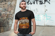 Thanksgiving T-Shirt — "Stuffed and Thankful" Turkey Design