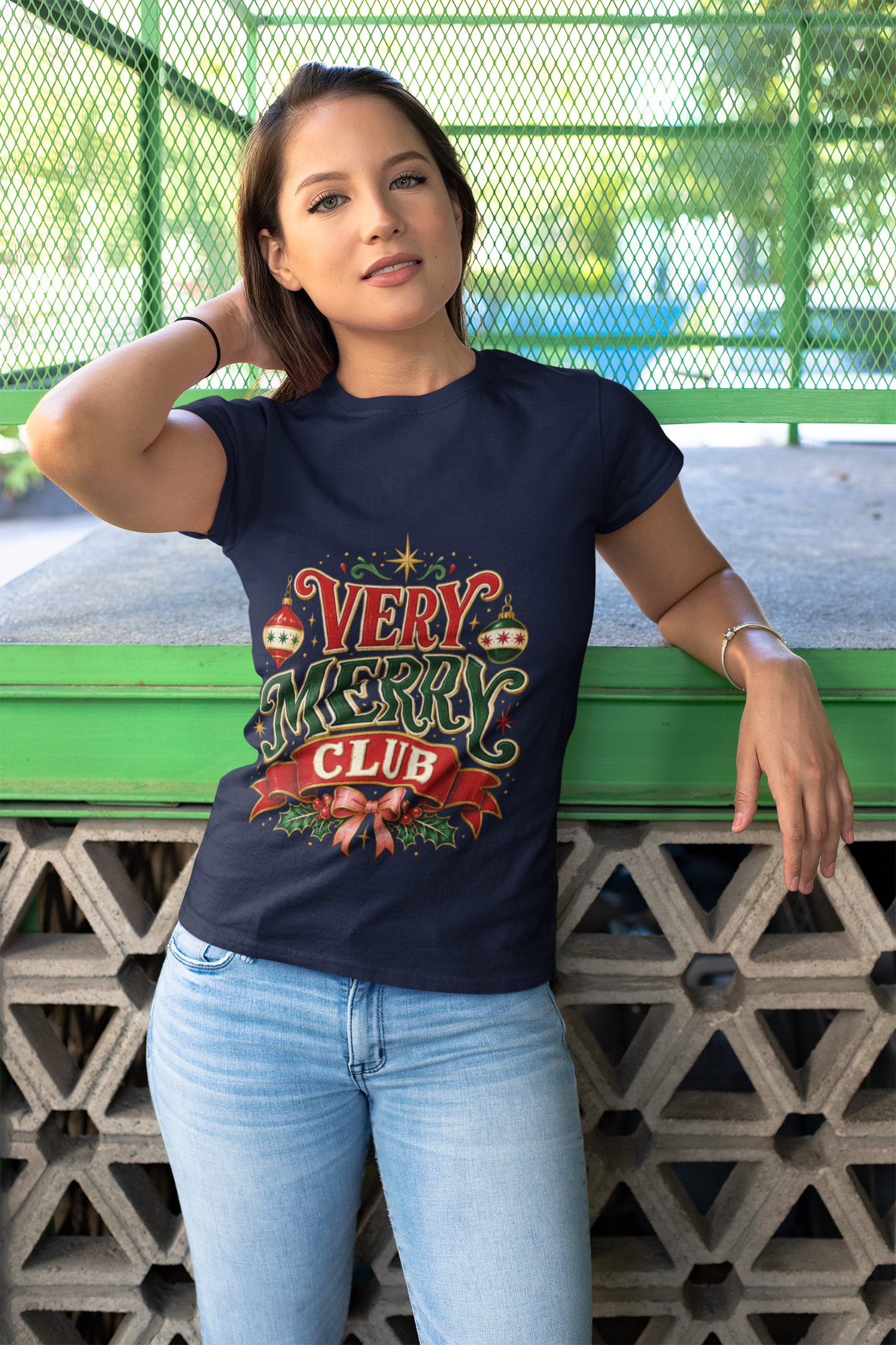 Very Merry Club T-Shirt — Festive Christmas Holiday Tee
